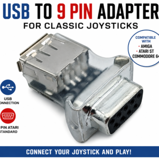 USB to 9 pin DE9 DB9 Joystick Adapter for Amiga C64 Atari ST