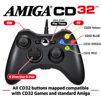 CD32 Controller replacement Gamepad for Amiga Computers and CD32 Console includes Dual Mode Adapter